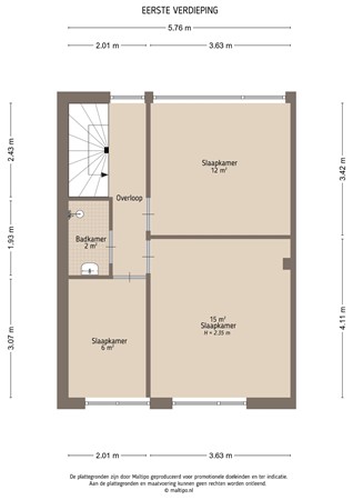 Floorplan - van Arkelstraat 24, 4147 EN Asperen